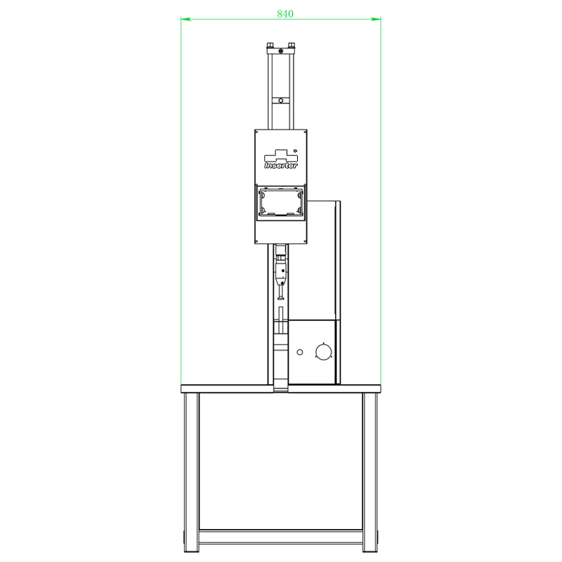 Air Driven 80KN Throat Depth 500mm Fastener Insertion Machine