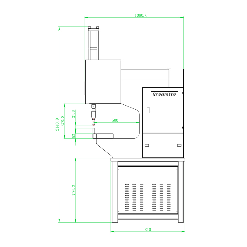 820A Upper Die Reciprocating Stroke 100mm 8Ton Riveting Machine