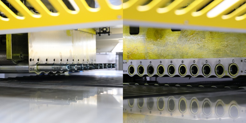 leveling machine-cleaning system