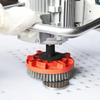 Manual deburring machine-vacuum table