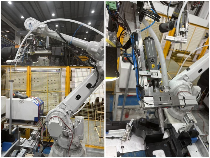 Manipulator with rivet nut gun